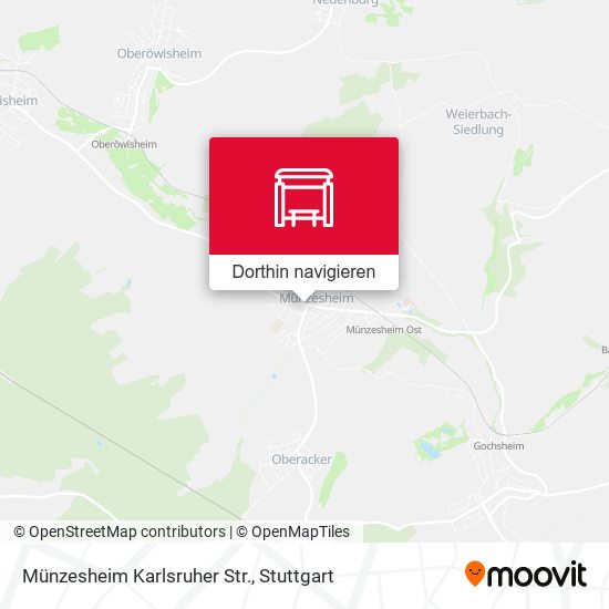 Münzesheim Karlsruher Str. Karte