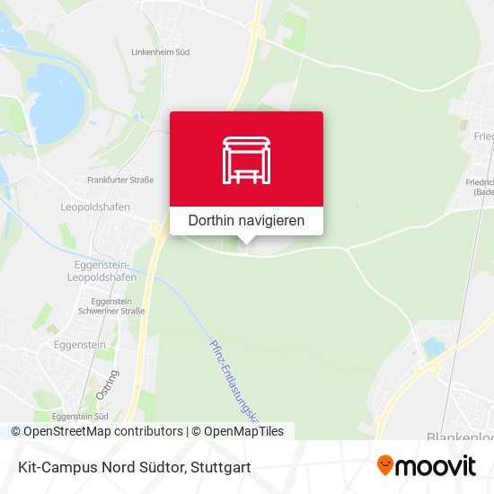 Kit-Campus Nord Südtor Karte