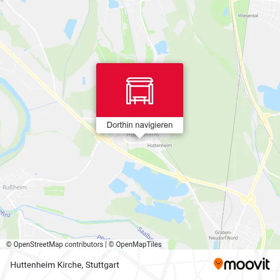 Huttenheim Kirche Karte