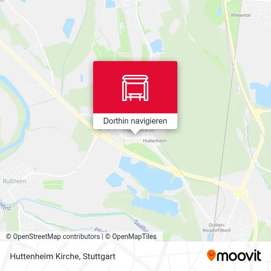 Huttenheim Kirche Karte
