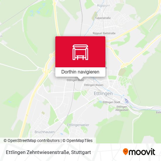 Ettlingen Zehntwiesenstraße Karte
