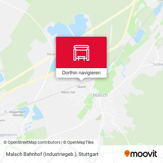 Malsch Bahnhof (Industriegeb.) Karte