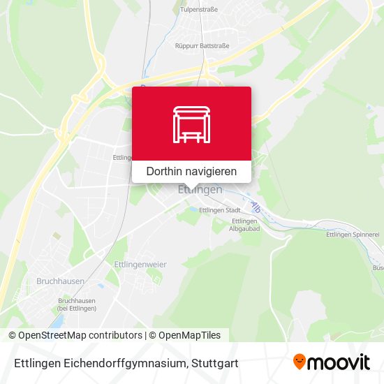 Ettlingen Eichendorffgymnasium Karte