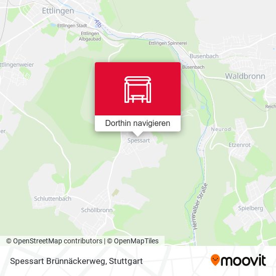 Spessart Brünnäckerweg Karte