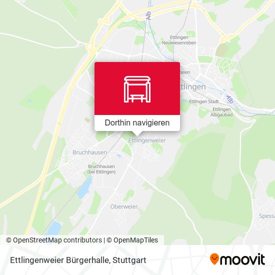 Ettlingenweier Bürgerhalle Karte