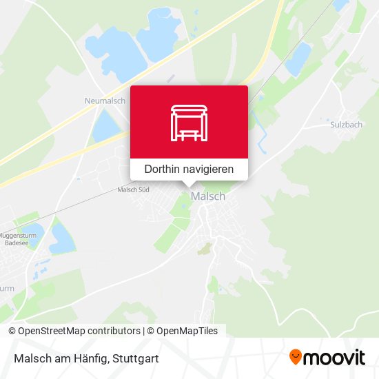 Malsch am Hänfig Karte