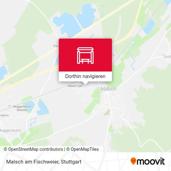 Malsch am Fischweier Karte