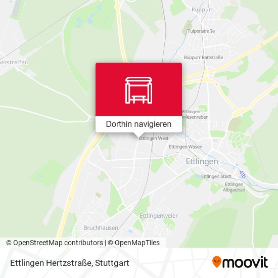 Ettlingen Hertzstraße Karte
