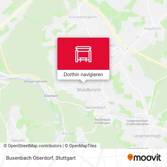 Busenbach Oberdorf Karte