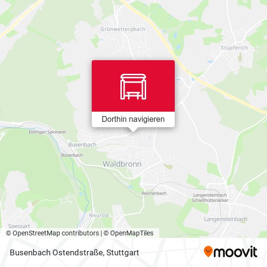 Busenbach Ostendstraße Karte