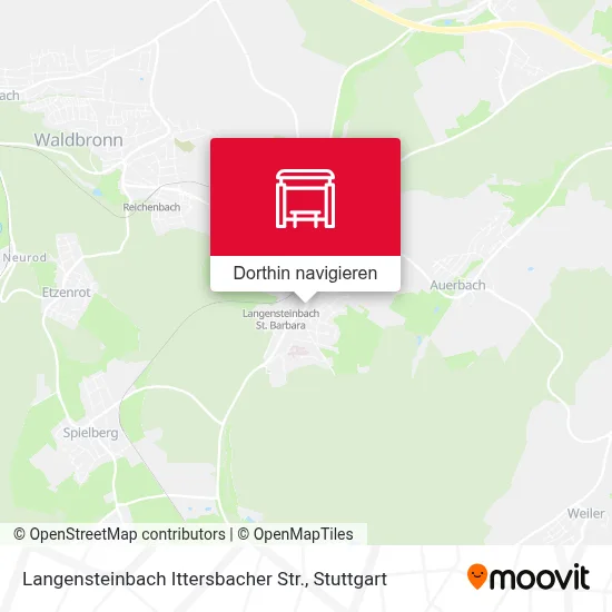 Langensteinbach Ittersbacher Str. Karte