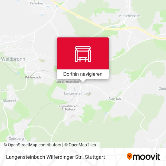 Langensteinbach Wilferdinger Str. Karte