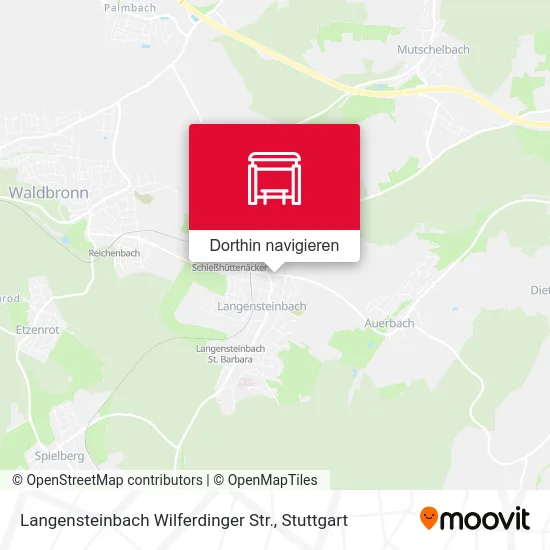 Langensteinbach Wilferdinger Str. Karte