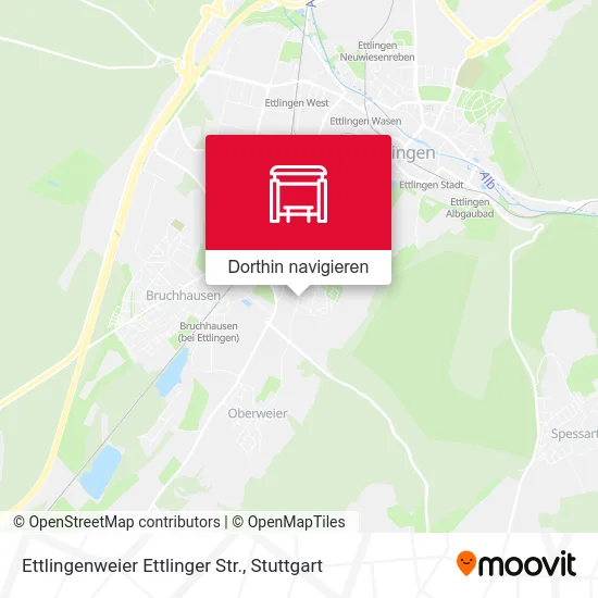 Ettlingenweier Ettlinger Str. Karte