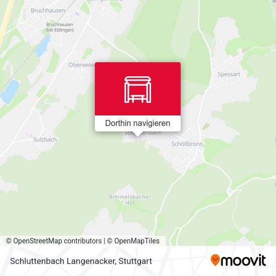 Schluttenbach Langenacker Karte
