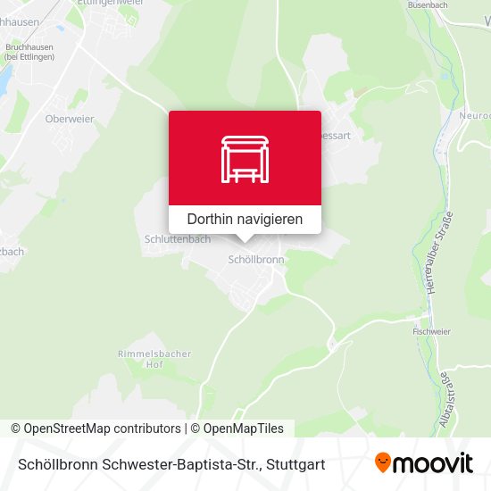 Schöllbronn Schwester-Baptista-Str. Karte