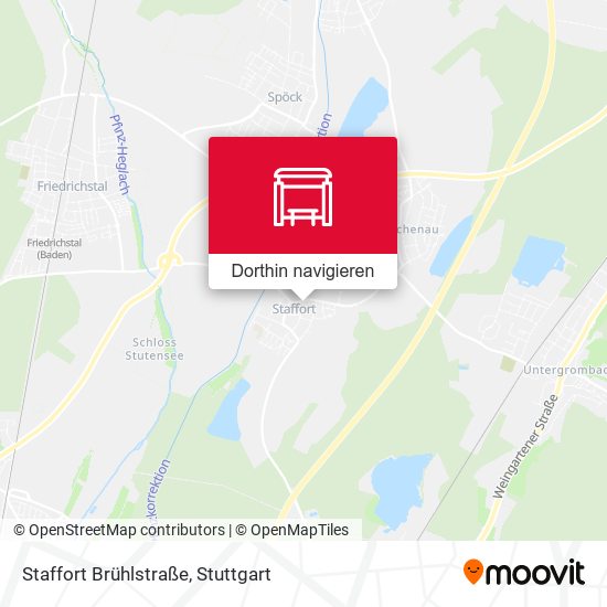 Staffort Brühlstraße Karte
