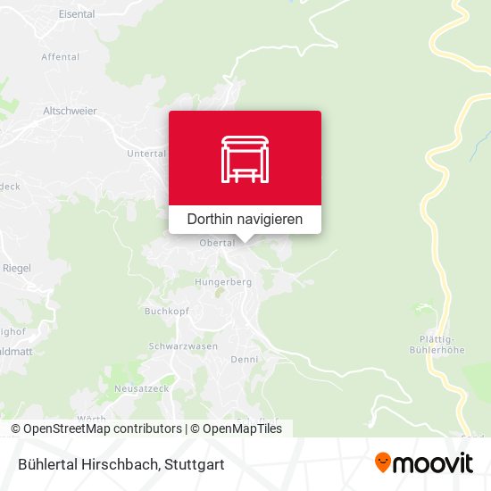 Bühlertal Hirschbach Karte