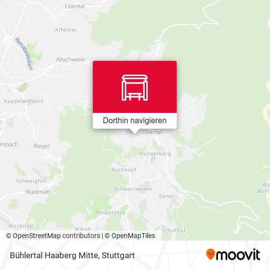 Bühlertal Haaberg Mitte Karte