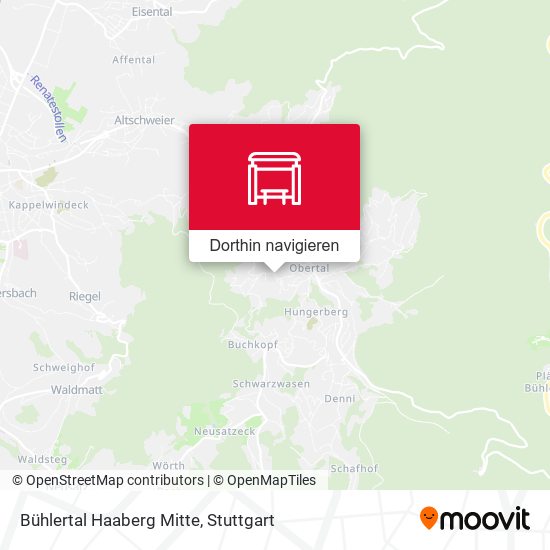 Bühlertal Haaberg Mitte Karte
