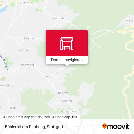 Bühlertal am Rebhang Karte