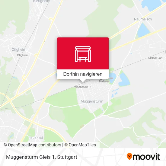 Muggensturm Gleis 1 Karte