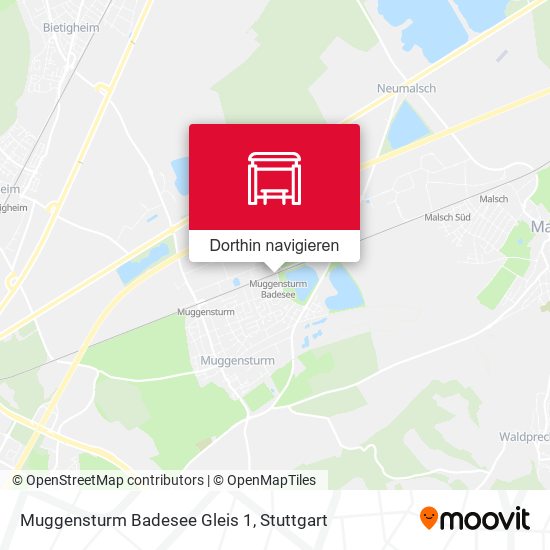 Muggensturm Badesee Gleis 1 Karte