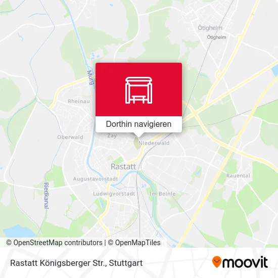 Rastatt Königsberger Str. Karte