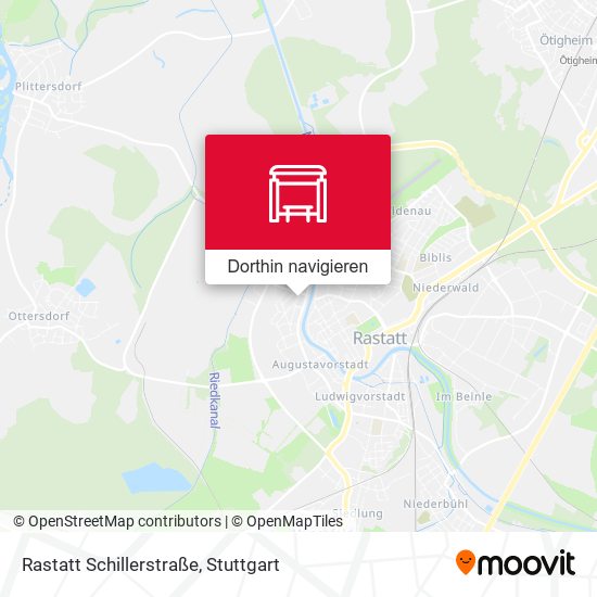 Rastatt Schillerstraße Karte