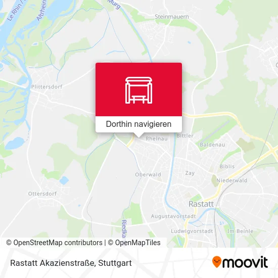 Rastatt Akazienstraße Karte
