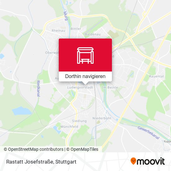 Rastatt Josefstraße Karte