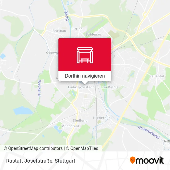 Rastatt Josefstraße Karte