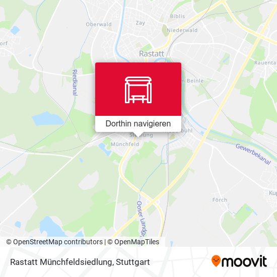 Rastatt Münchfeldsiedlung Karte
