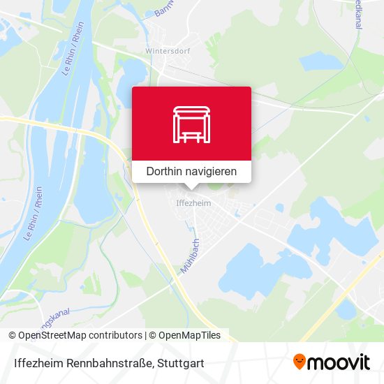 Iffezheim Rennbahnstraße Karte