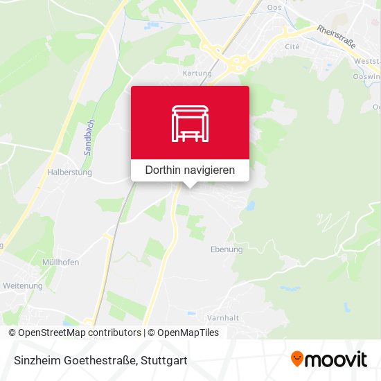 Sinzheim Goethestraße Karte
