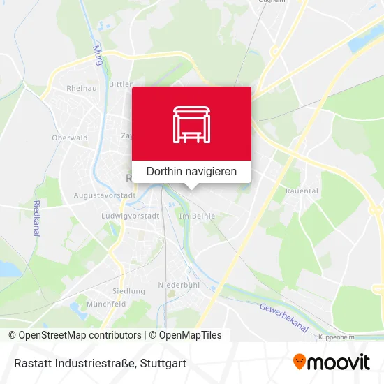 Rastatt Industriestraße Karte