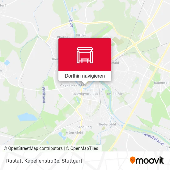 Rastatt Kapellenstraße Karte