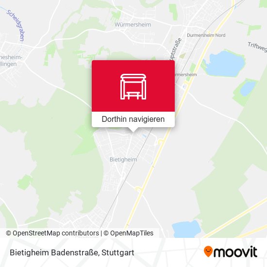Bietigheim Badenstraße Karte