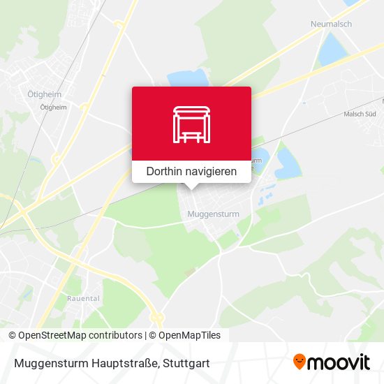 Muggensturm Hauptstraße Karte