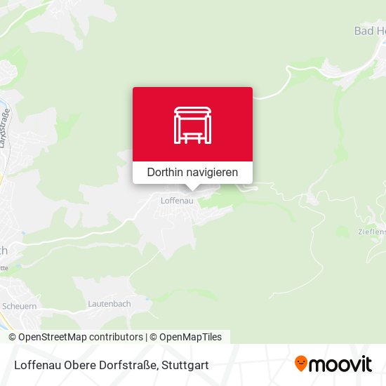 Loffenau Obere Dorfstraße Karte