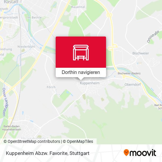 Kuppenheim Abzw. Favorite Karte