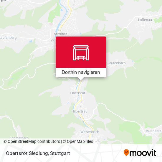 Obertsrot Siedlung Karte