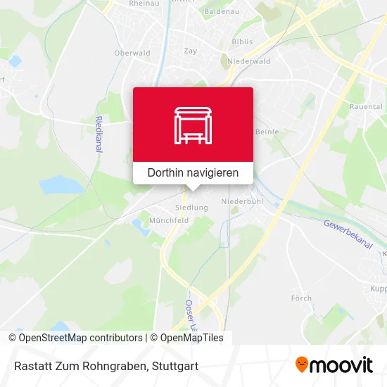 Rastatt Zum Rohngraben Karte