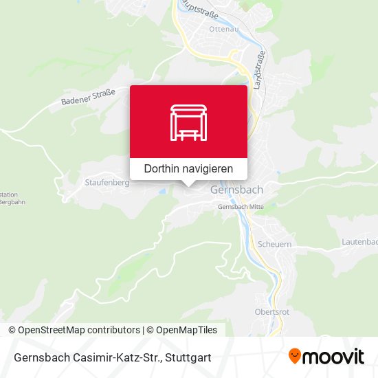 Gernsbach Casimir-Katz-Str. Karte