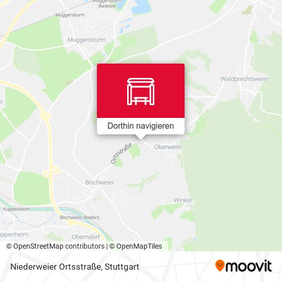 Niederweier Ortsstraße Karte