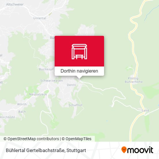 Bühlertal Gertelbachstraße Karte
