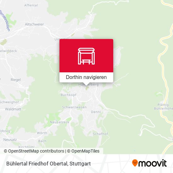 Bühlertal Friedhof Obertal Karte