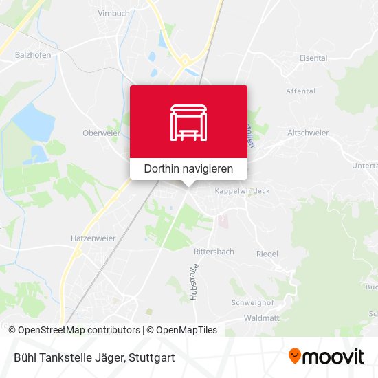 Bühl Tankstelle Jäger Karte