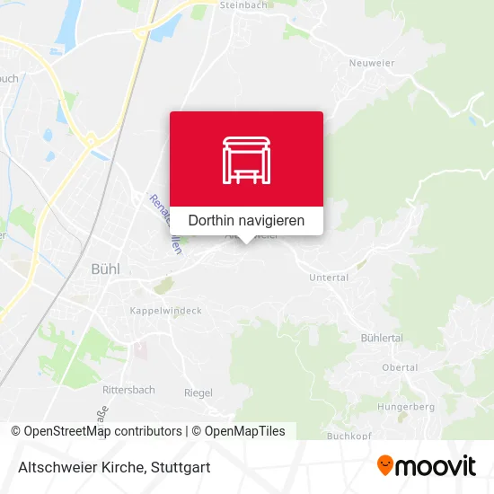 Altschweier Kirche Karte