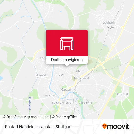 Rastatt Handelslehranstalt Karte